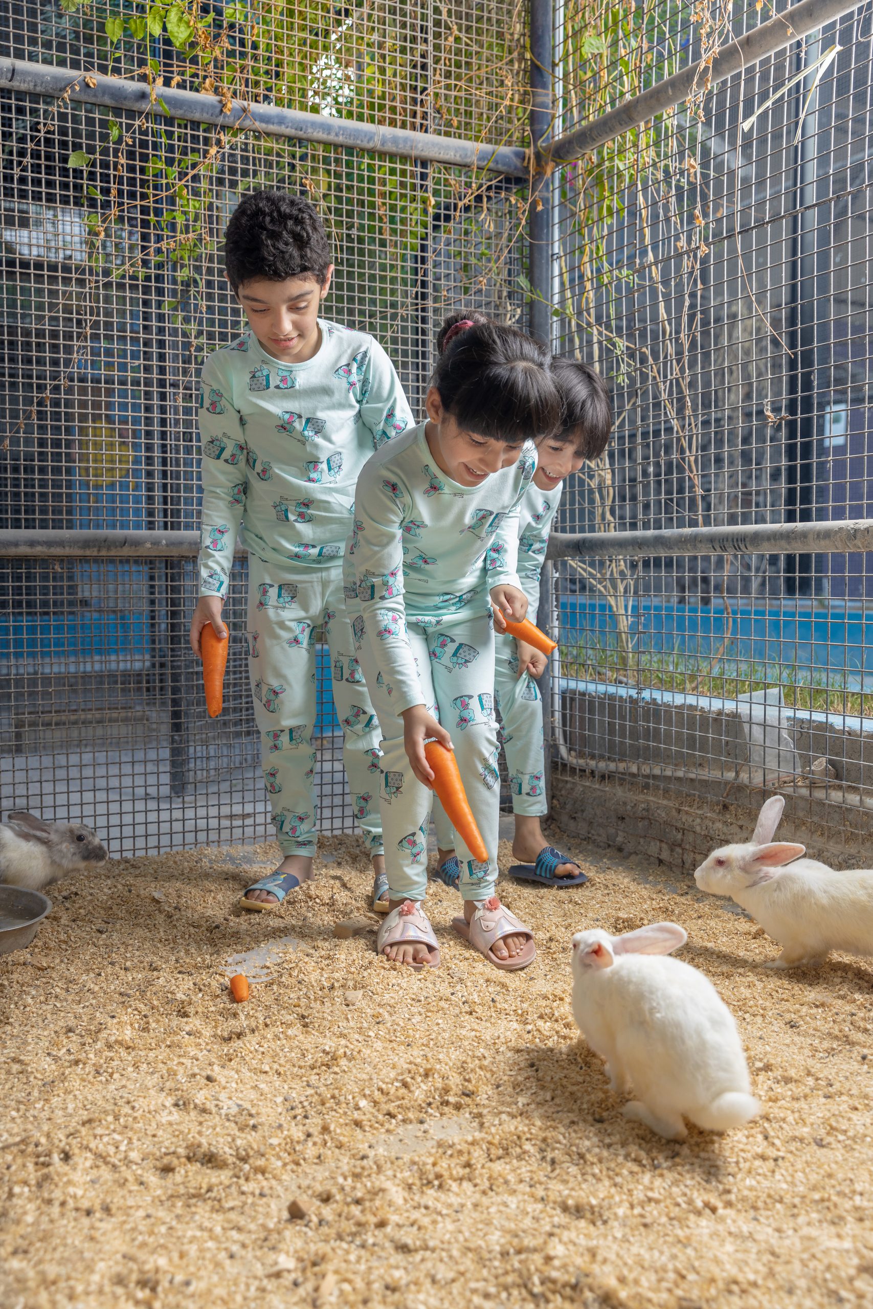 بيجاما الأرنب 1 بيجاما الأرنبة البيضاء وصغارها - الصورة 1